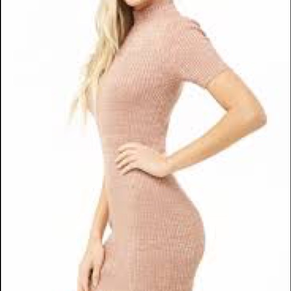 Metallic Ribbed Bodycon Dress - Picture 3 of 7